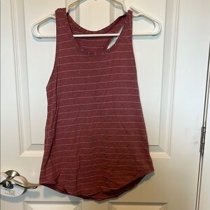 Lululemon Striped Tank Top - Burgundy